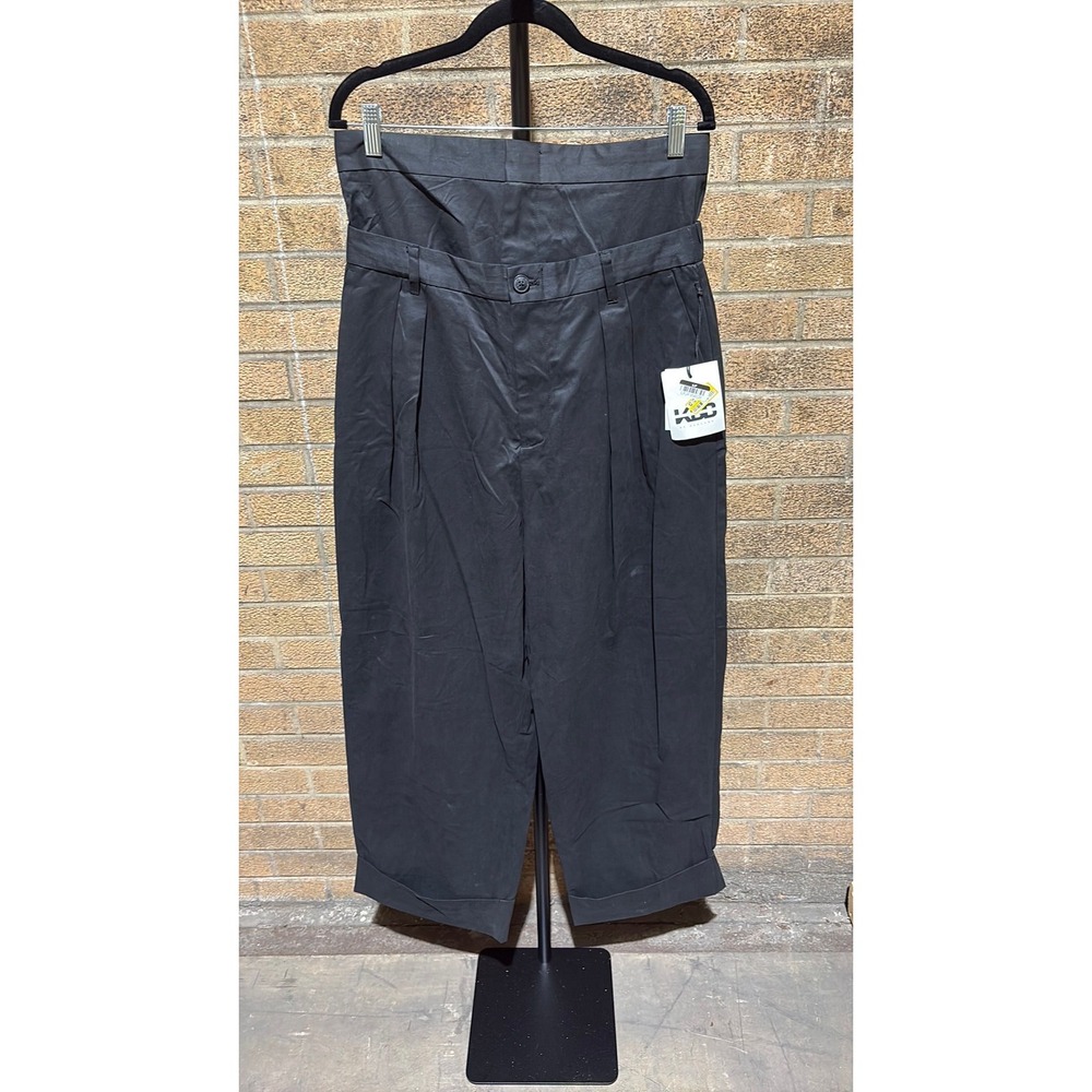 KBB by KAHLANA Women Baggy Leg Waist Curtain Trouser Black M